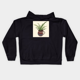 Spider plant baby Kids Hoodie